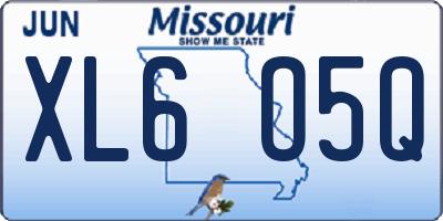 MO license plate XL6O5Q