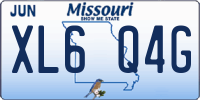 MO license plate XL6Q4G