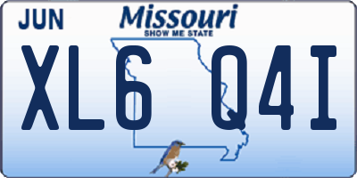 MO license plate XL6Q4I