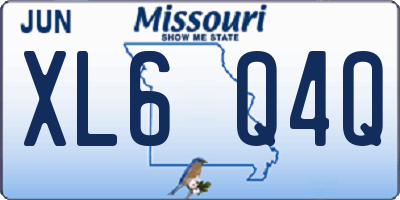 MO license plate XL6Q4Q