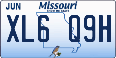 MO license plate XL6Q9H
