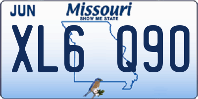 MO license plate XL6Q9O
