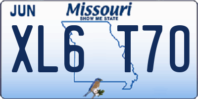 MO license plate XL6T7O
