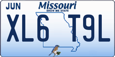 MO license plate XL6T9L