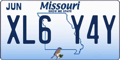 MO license plate XL6Y4Y