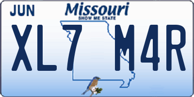 MO license plate XL7M4R