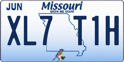 MO license plate XL7T1H