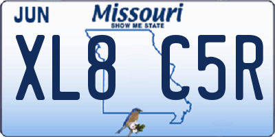 MO license plate XL8C5R