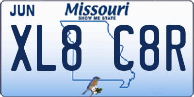 MO license plate XL8C8R