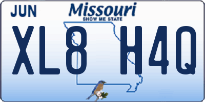 MO license plate XL8H4Q