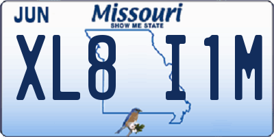 MO license plate XL8I1M
