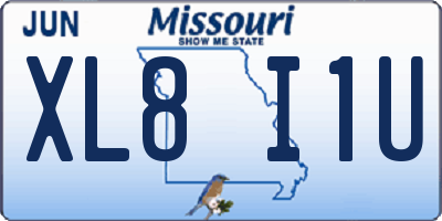 MO license plate XL8I1U