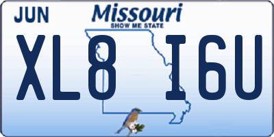 MO license plate XL8I6U