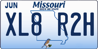 MO license plate XL8R2H