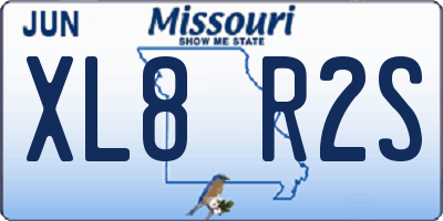 MO license plate XL8R2S