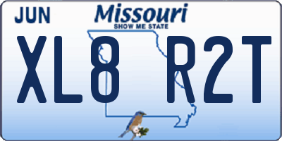 MO license plate XL8R2T