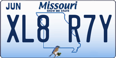 MO license plate XL8R7Y