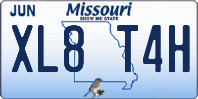 MO license plate XL8T4H