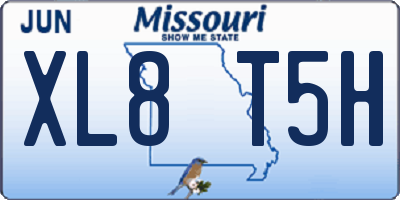 MO license plate XL8T5H