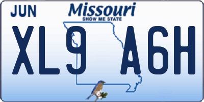 MO license plate XL9A6H