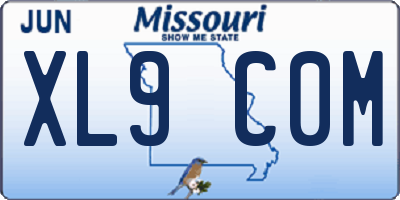 MO license plate XL9C0M