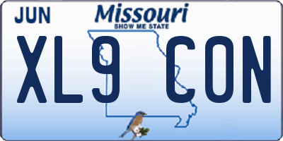 MO license plate XL9C0N