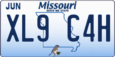 MO license plate XL9C4H