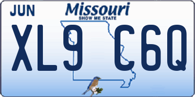 MO license plate XL9C6Q