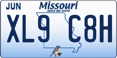 MO license plate XL9C8H