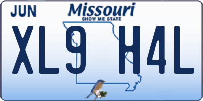 MO license plate XL9H4L