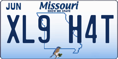 MO license plate XL9H4T