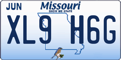MO license plate XL9H6G