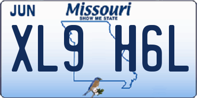 MO license plate XL9H6L