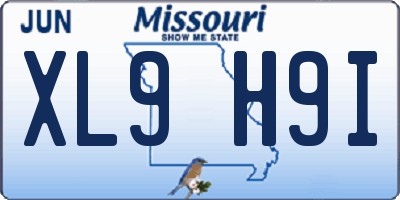 MO license plate XL9H9I