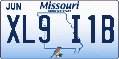 MO license plate XL9I1B
