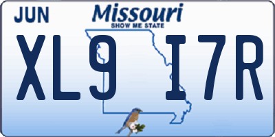 MO license plate XL9I7R