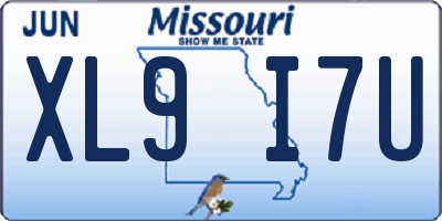 MO license plate XL9I7U