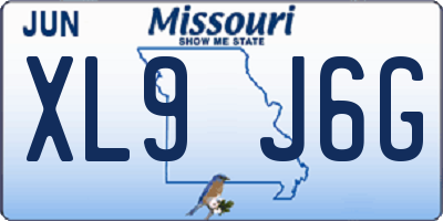MO license plate XL9J6G