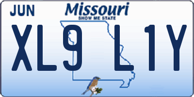MO license plate XL9L1Y