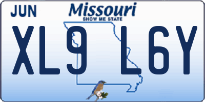 MO license plate XL9L6Y