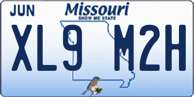 MO license plate XL9M2H