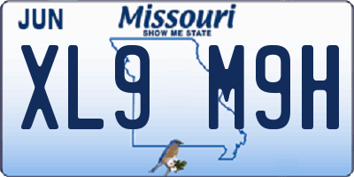 MO license plate XL9M9H