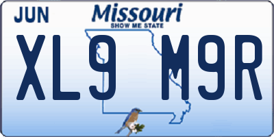MO license plate XL9M9R