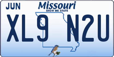 MO license plate XL9N2U