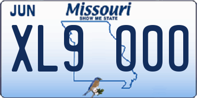 MO license plate XL9O0O