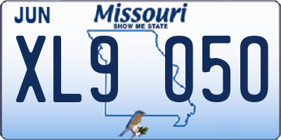 MO license plate XL9O5O