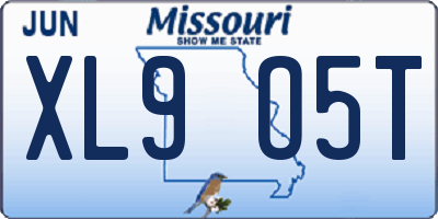 MO license plate XL9O5T