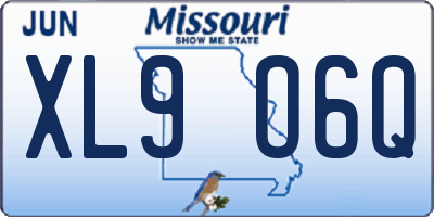 MO license plate XL9O6Q