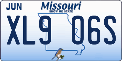 MO license plate XL9O6S