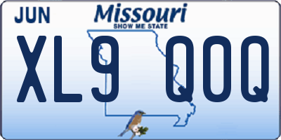 MO license plate XL9Q0Q